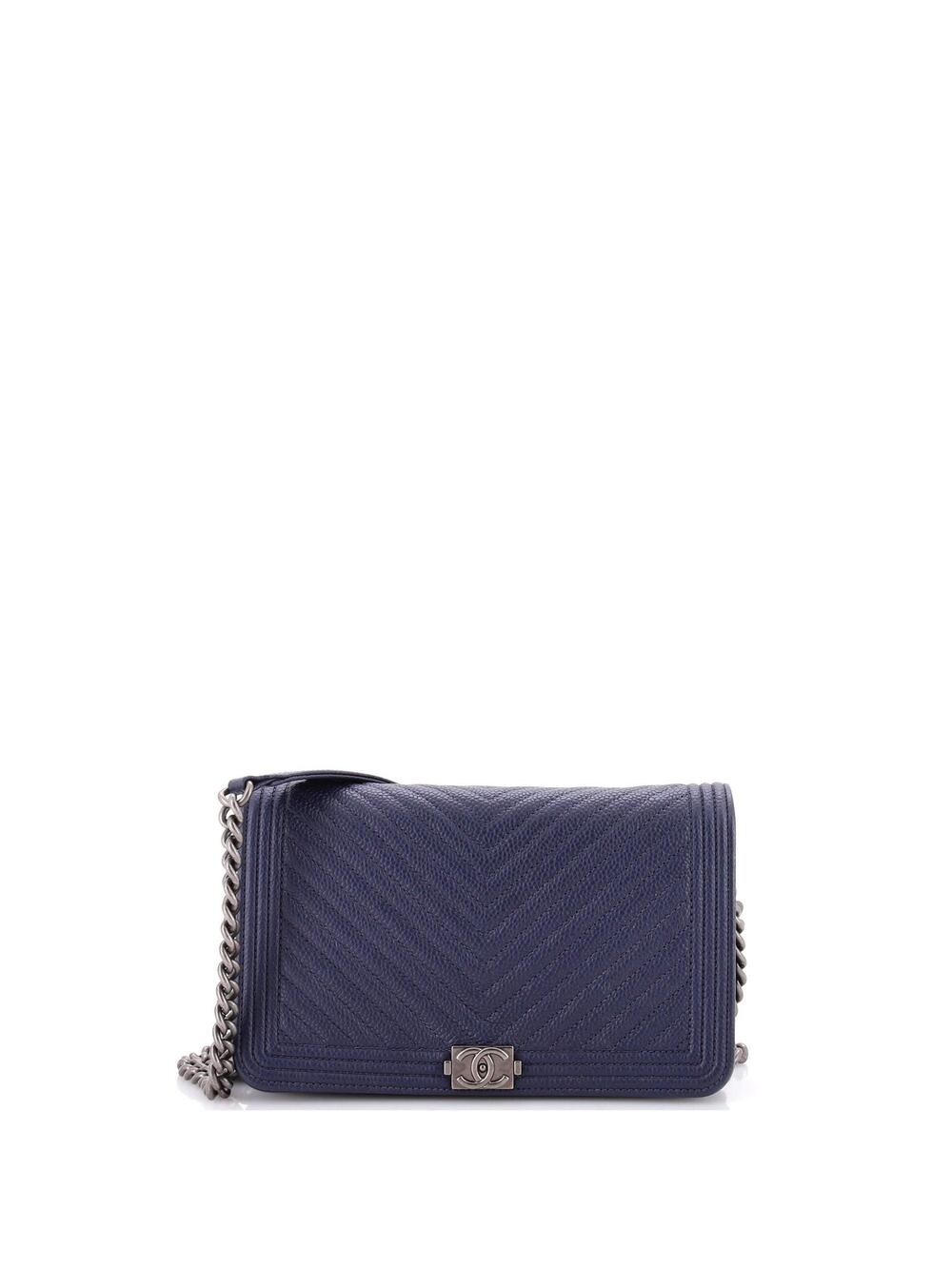 Chanel Boy Wallet On Chain Chevron #371131C29B